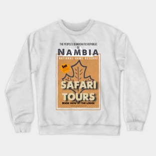 Safari tour at the Nambian Game Reserve Crewneck Sweatshirt